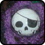 Fuzzy Skull Brooch Fuzzy Skull Brooch