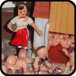 Diorama Depicting A Farm Where Rebellious Infants Are Raised Diorama Depicting A Farm Where Rebellious Infants Are Raised