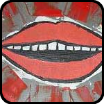 Painting of a Big Pair of Lips Painting of a Big Pair of Lips