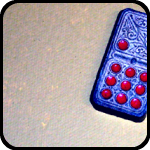 A single domino. Sad and lonely and ready to party - an item in bARTer Sauce