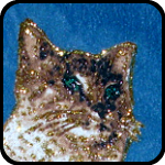 Glitter Cat Pillow Cover Glitter Cat Pillow Cover