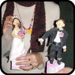 Maggie, James and Their Cake Toppers