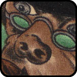 Close-up of Patrick's 'Dog's Playing Poker' shirt. I'm jealous.