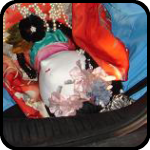 Asian statue in the trunk of our car Asian statue in the trunk of our car