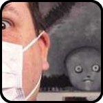 Nik in a mask for some reason. Nik in a mask for some reason.