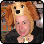 Nicolas Caesar Wearing A Dog Hat