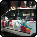 Kelly's new art car